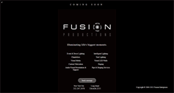 Desktop Screenshot of fusionproductions.biz