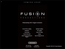 Tablet Screenshot of fusionproductions.biz